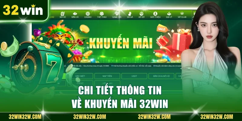 Chi tiết thông tin về khuyến mãi 32Win