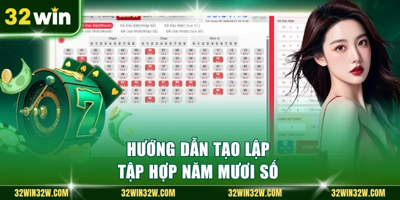 Hướng dẫn tạo lập tập hợp năm mươi số