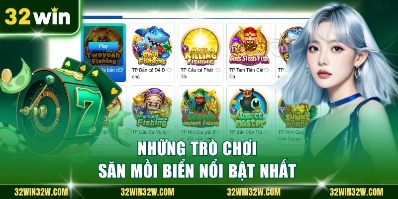 Những trò chơi săn mồi biển nổi bật nhất